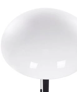 Le moins cher ⌛ Beliani Lampes à Poser Lampe à Poser Noir Et Blanc 😉 -Luminaires Vintage Soldes lampe a poser noir et blanc 3