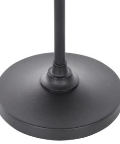 Promo ❤️ Beliani Lampes à Poser Lampe à Poser Noire Et Grise 🛒 -Luminaires Vintage Soldes lampe a poser noire et grise 4