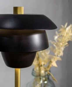 Le moins cher 👏 Pirouette Paris Lampes à Poser Lampe à Poser Rechargeable En Métal Noir Et Doré H31 🔥 -Luminaires Vintage Soldes lampe a poser rechargeable en metal noir et dore h31 9