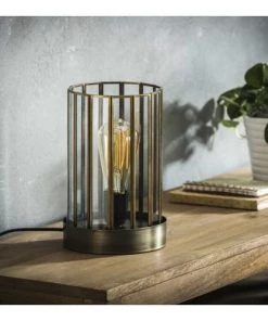 Meilleure vente 🧨 Lampea Lampes à Poser Lampe à Poser Vintage En Métal Et Verre D17 🔔 -Luminaires Vintage Soldes lampe a poser vintage en metal et verre d17 2