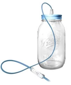 Meilleure affaire 😍 Fenel & Arno Lampes à Poser Lampe Bocal En Verre Bleu Clair ✨