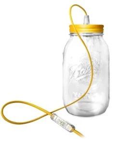 Meilleure affaire 👏 Fenel & Arno Lampes à Poser Lampe Bocal En Verre Jaune ✨