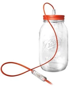 Budget 🤩 Fenel & Arno Lampes à Poser Lampe Bocal En Verre Rouge Clair 🛒