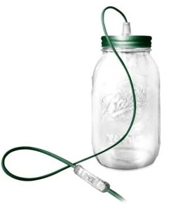 Coupon 🌟 Fenel & Arno Lampes à Poser Lampe Bocal En Verre Vert Sapin 👏