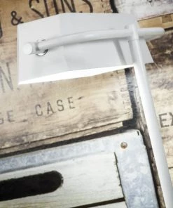 Le moins cher 🌟 It's About Romi Lampes à Poser Lampe De Bureau Bois/métal Blanc H40cm ⌛ -Luminaires Vintage Soldes lampe de bureau bois metal blanc h40cm 3