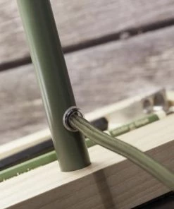 Remise 😍 It's About Romi Lampes à Poser Lampe De Bureau Bois/métal Vert H40cm 👏 -Luminaires Vintage Soldes lampe de bureau bois metal vert h40cm 2