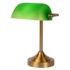 Les meilleures critiques de 🛒 Lucide Lampes à Poser Lampe De Bureau Métal Et Verre Vert Bronze H30cm 👏