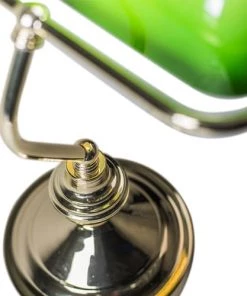 Meilleure affaire 🎉 QAZQA Lampes à Poser Lampe De Table En Acier Vert 🤩 -Luminaires Vintage Soldes lampe de table en acier vert 4
