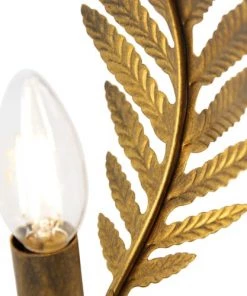 De gros 🥰 QAZQA Lampes à Poser Lampe De Table En Métal Doré/laiton 😍 -Luminaires Vintage Soldes lampe de table en metal dore laiton 5