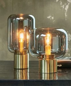 Meilleure vente ✨ Light & Living Lampes à Poser Lampe De Table En Métal Fume 🎉 -Luminaires Vintage Soldes lampe de table en metal fume 2