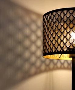 De gros 🧨 Keria Lampes à Poser Lampe De Table En Métal Noir 🧨 -Luminaires Vintage Soldes lampe de table en metal noir 5