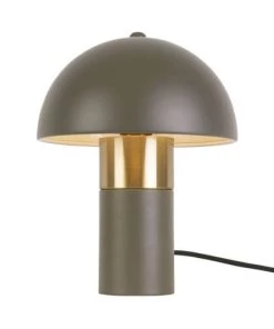 Budget ❤️ Present Time Lampes à Poser Lampe De Table Seta Métal Taupe ⭐