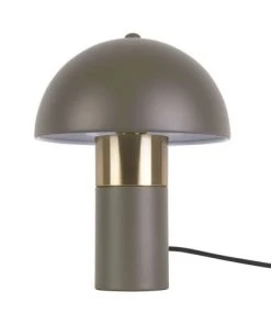 Budget ❤️ Present Time Lampes à Poser Lampe De Table Seta Métal Taupe ⭐ -Luminaires Vintage Soldes lampe de table seta metal taupe 4