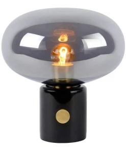 Offres 🧨 Lampea Lampes à Poser Lampe De Table Vintage En Marbre Fumé Ø 23 Cm 🎁 -Luminaires Vintage Soldes lampe de table vintage en marbre fume oe 23 cm 2