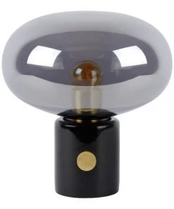 Offres 🧨 Lampea Lampes à Poser Lampe De Table Vintage En Marbre Fumé Ø 23 Cm 🎁