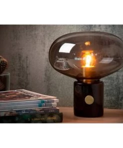 Offres 🧨 Lampea Lampes à Poser Lampe De Table Vintage En Marbre Fumé Ø 23 Cm 🎁 -Luminaires Vintage Soldes lampe de table vintage en marbre fume oe 23 cm 4