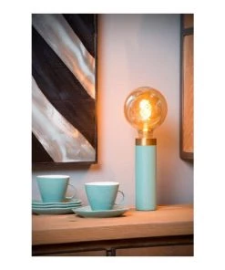 De gros 🌟 Lampea Lampes à Poser Lampe De Table Vintage En Métal Turquoise Ø 6 Cm 💯 -Luminaires Vintage Soldes lampe de table vintage en metal turquoise oe 6 cm 3
