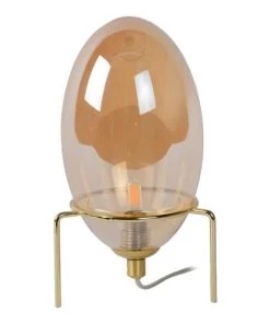 Offres 🎁 Lampea Lampes à Poser Lampe De Table Vintage En Verre Ambre Ø 13 Cm ⌛