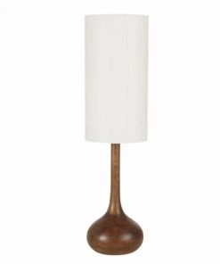 Meilleur prix 🛒 Maisons Du Monde Lampes à Poser Lampe En Bois De Manguier Et Abat-jour En Lin Beige 🧨