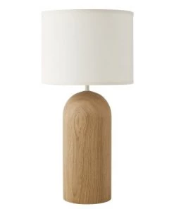 Top 10 🔔 Maisons Du Monde Lampes à Poser Lampe En Chêne Et Abat-jour En Coton Blanc 😀