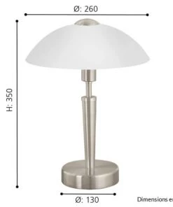 De gros 👏 Eglo Lampes à Poser Lampe En Métal Argenté 👏 -Luminaires Vintage Soldes lampe en metal argente 3