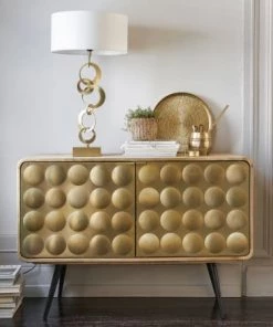 Promo ✔️ Maisons Du Monde Lampes à Poser Lampe En Métal Doré Et Coton Blanc 🥰 -Luminaires Vintage Soldes lampe en metal dore et coton blanc 1000 3 40 165311 10