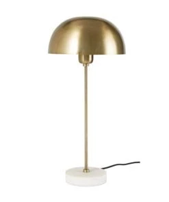 Le moins cher 😍 Maisons Du Monde Lampes à Poser Lampe En Métal Doré Et Marbre Blanc 🎉