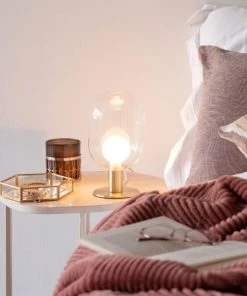 Top 10 🧨 Maisons Du Monde Lampes à Poser Lampe En Métal Doré Et Verre ❤️ -Luminaires Vintage Soldes lampe en metal dore et verre 1000 14 12 227644 3
