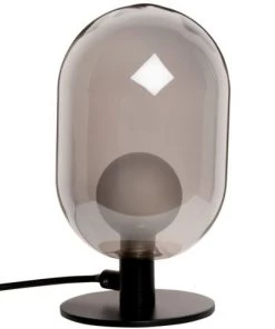 Nouveau ✨ Maisons Du Monde Lampes à Poser Lampe Globe En Verre Et Métal Noir 🧨