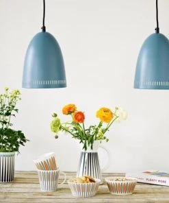 Coupon 👏 Super Living Suspensions Lampe Suspension Bleu Fumée Mat ⭐ -Luminaires Vintage Soldes lampe suspension bleu fumee mat 3