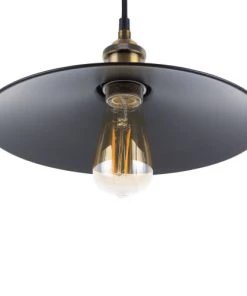Budget 😉 Beliani Suspensions Lampe Suspension Noir Et Doré 🤩 -Luminaires Vintage Soldes lampe suspension noir et dore 2