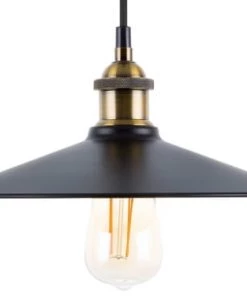 Budget 😉 Beliani Suspensions Lampe Suspension Noir Et Doré 🤩