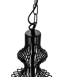 Nouveau ✨ Beliani Suspensions Lampe Suspension Noire 😉 -Luminaires Vintage Soldes lampe suspension noire 5