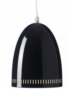 Coupon 👏 Super Living Suspensions Lampe Suspension Bleu Fumée Mat ⭐ -Luminaires Vintage Soldes lampe suspension noire 8