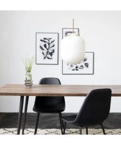 Sortie 🧨 House Doctor Suspensions Lampe Suspension Vintage En Verre Blanc 30cm 😍 -Luminaires Vintage Soldes lampe suspension vintage en verre blanc 30cm 1