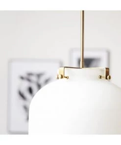 Sortie 🧨 House Doctor Suspensions Lampe Suspension Vintage En Verre Blanc 30cm 😍 -Luminaires Vintage Soldes lampe suspension vintage en verre blanc 30cm 2