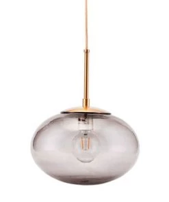 Tout neuf ✨ House Doctor Suspensions Lampe Suspension Vintage En Verre Gris Large 30cm ✨