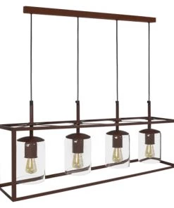 Meilleure affaire 🎁 Tosel Lustres Lustre Acier Marron 😉