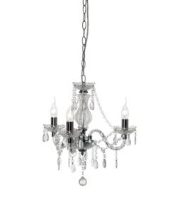 Meilleur prix 🥰 Keria Lustres Lustre En Métal Argenté ✨ -Luminaires Vintage Soldes lustre en metal argente 3