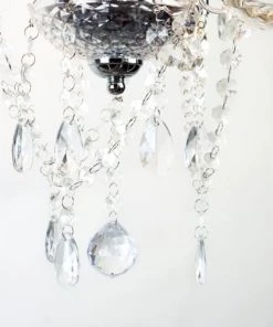 Meilleur prix 🥰 Keria Lustres Lustre En Métal Argenté ✨ -Luminaires Vintage Soldes lustre en metal argente 5