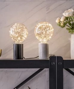 Promo ❤️ Nordlux Lampes à Poser Pied De Lampe En Marble Blanc 🔥 -Luminaires Vintage Soldes pied de lampe en marble blanc 3