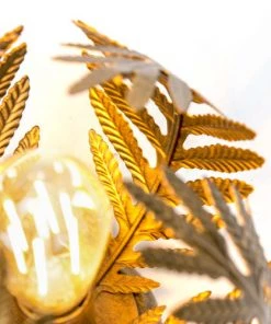 Nouveau 🛒 QAZQA Suspensions Plafonnier En Acier Doré/laiton ✔️ -Luminaires Vintage Soldes plafonnier en acier dore laiton 2