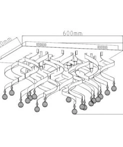 Promo 🔔 Laurie Lumière Suspensions Plafonnier En Verre Transparent 🎁 -Luminaires Vintage Soldes plafonnier en verre transparent 3