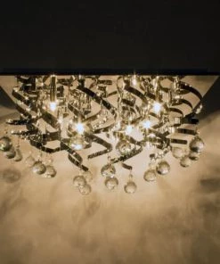 Promo 🔔 Laurie Lumière Suspensions Plafonnier En Verre Transparent 🎁 -Luminaires Vintage Soldes plafonnier en verre transparent 5