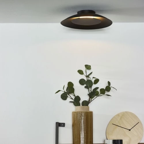 Vente flash ⌛ Lucide Suspensions Plafonnier LED Rond En Métal D34.5cm ❤️ 2 Vente flash ⌛ Lucide Suspensions Plafonnier LED Rond En Métal D34.5cm ❤️ – Image 2