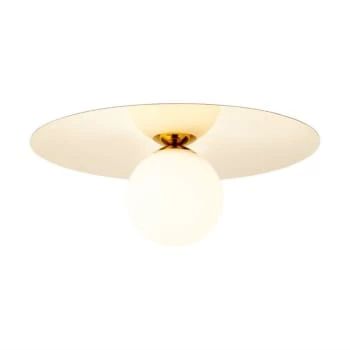 Remise 🔥 Brilliant Suspensions Plafonnier Ou Applique Murale Métal Or/verre D30cm 🤩 5 Remise 🔥 Brilliant Suspensions Plafonnier Ou Applique Murale Métal Or/verre D30cm 🤩 – Image 5