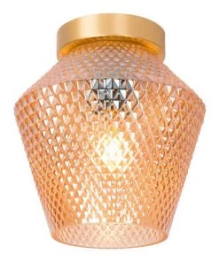 Remise ✨ Lampea Suspensions Plafonnier Vintage En Verre Ambre 22,5 Cm 🔥 -Luminaires Vintage Soldes plafonnier vintage en verre ambre 22 5 cm 3