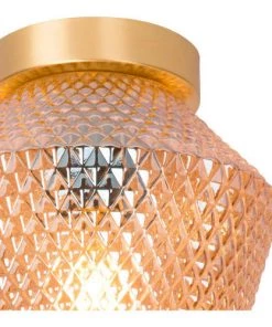 Bon marché 🥰 Lampea Suspensions Plafonnier Vintage En Verre Fumé 22,5 Cm 🛒 -Luminaires Vintage Soldes plafonnier vintage en verre fume 22 5 cm 3