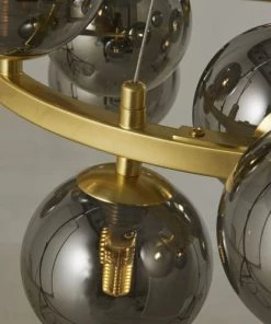 Bon marché 🛒 Maisons Du Monde Suspensions Suspension 15 Globes En Verre Teinté Noir Et Métal Doré 👏 -Luminaires Vintage Soldes suspension 15 globes en verre teinte noir et metal dore 1000 8 16 189354 3