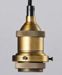 Meilleur prix ❤️ Maisons Du Monde Suspensions Suspension 5 Douilles En Métal Coloris Noir Et Laiton 🧨 -Luminaires Vintage Soldes suspension 5 douilles en metal coloris noir et laiton 1000 9 38 165555 4